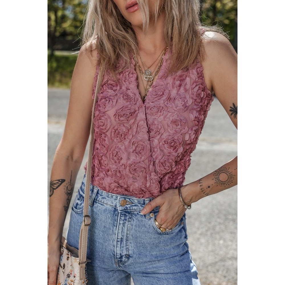 Floral Textured Bodysuit